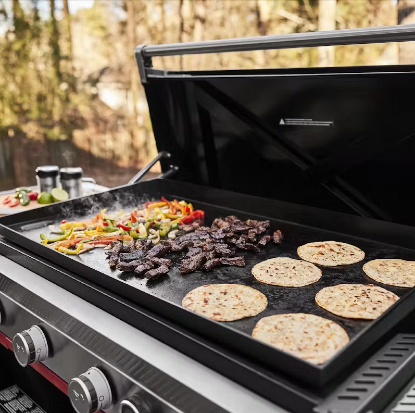 Slate 36" Rust-Resistant Griddle con Mesa Extendible