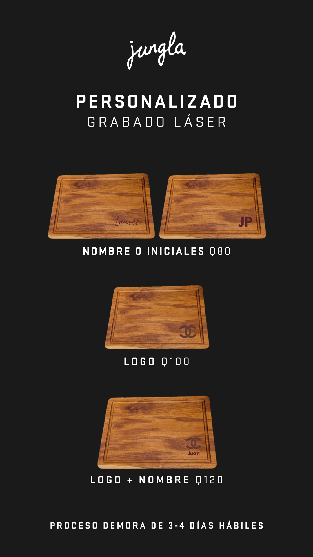 Grabado Láser - Tablas