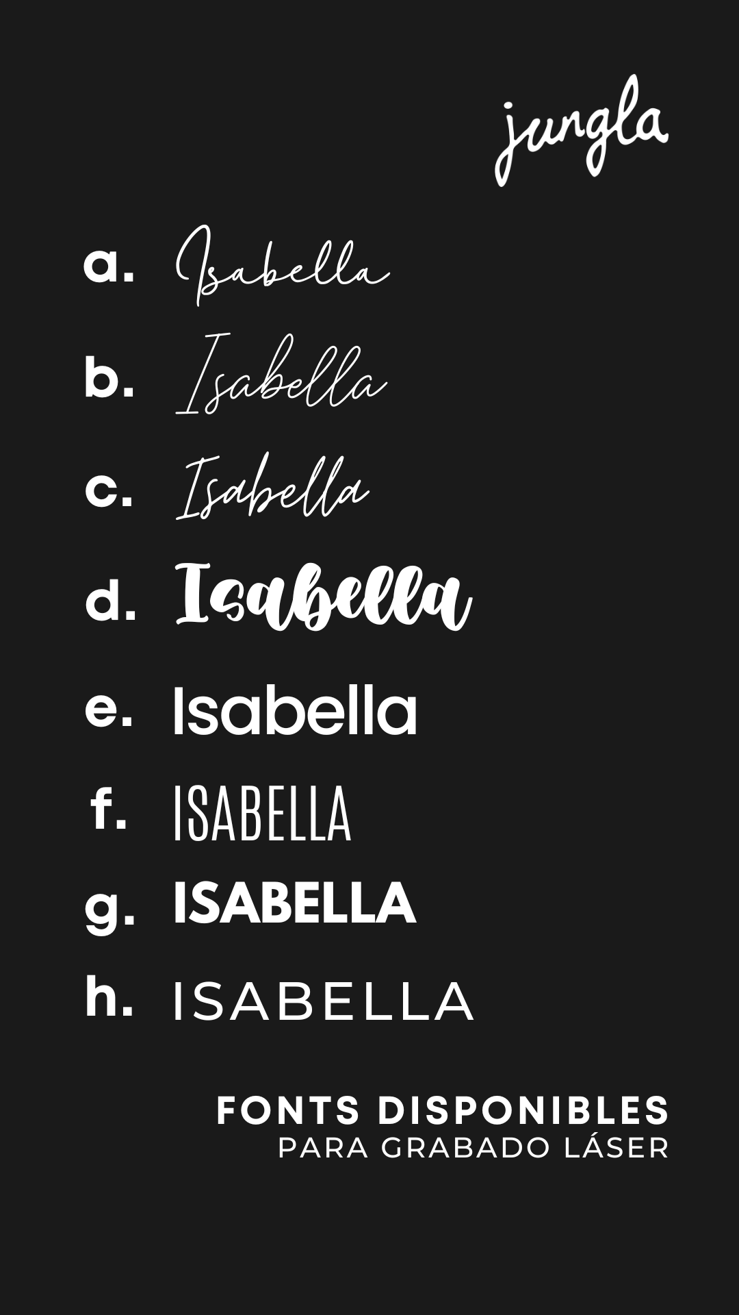 Grabado Láser - Tablas