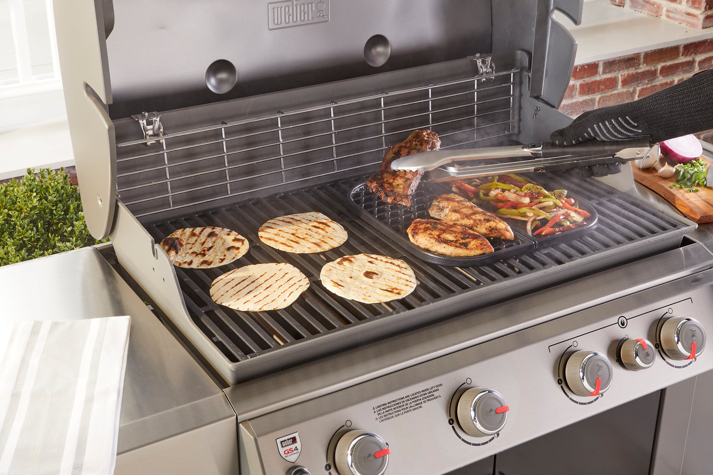 Set de parrilla y plancha