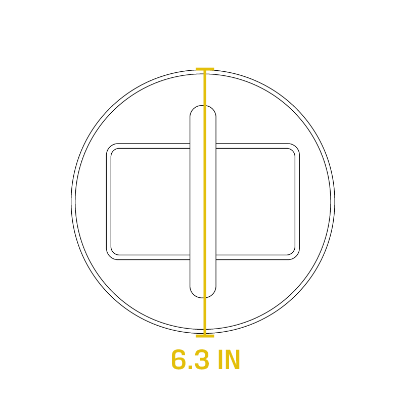 6.25" Round Burger Press