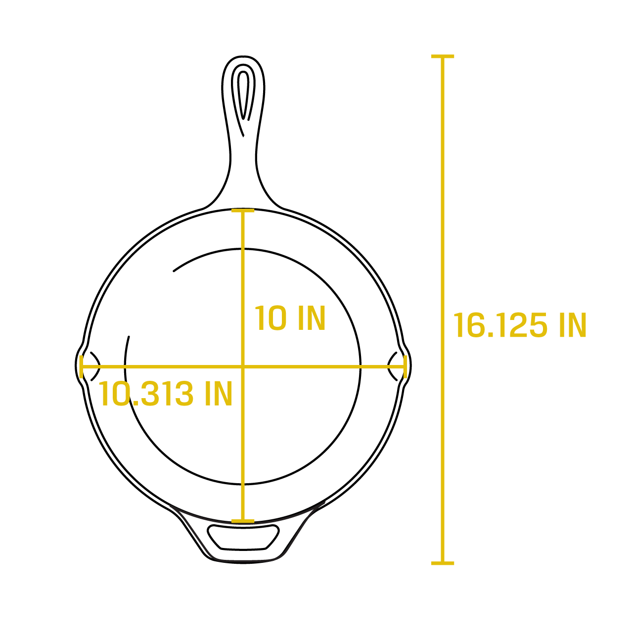 10.25'' Cast Iron Skillet