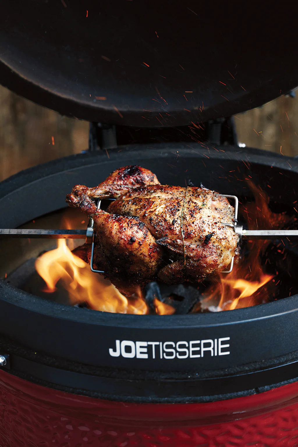 JoeTisserie - Rostizador Giratorio Eléctrico para Kamado Joe