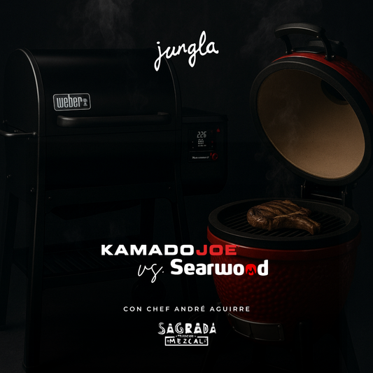 Taller de asado Weber Searwood vs Kamado Joe