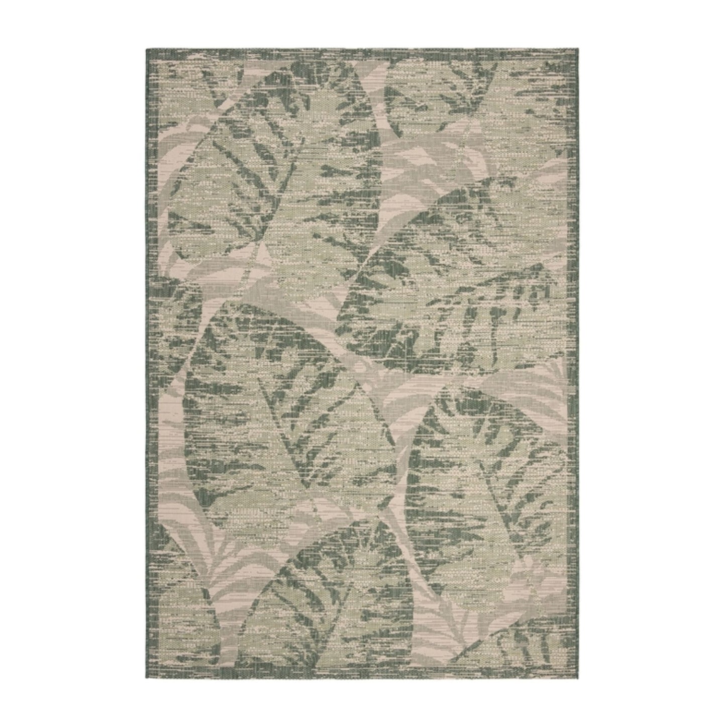 Alfombra Rectangular Mediana Beige Green