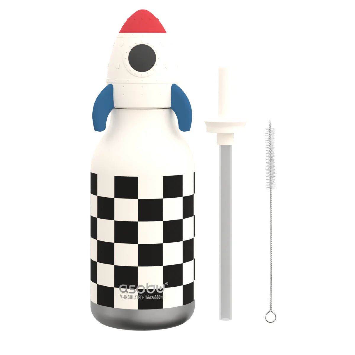 Rocket Checker Bestie Bottle - Cohete