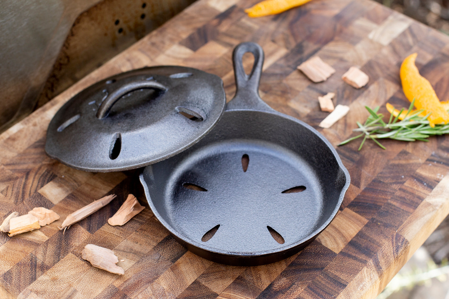 6.5'' Smoker Skillet con tapa