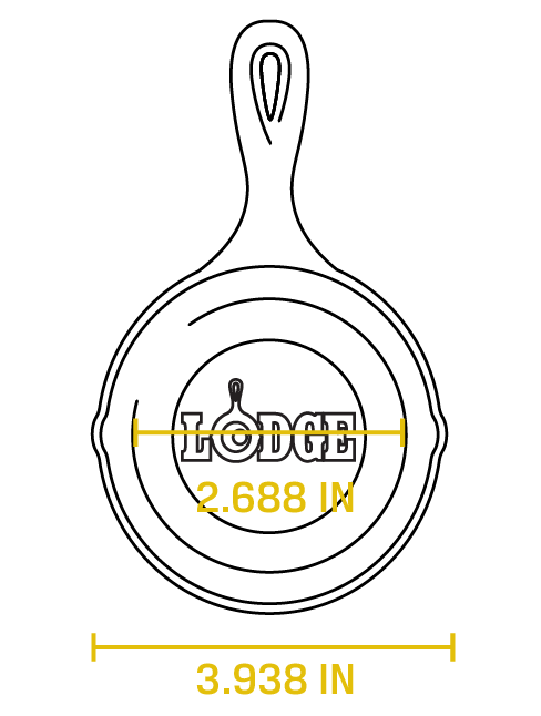 3.5'' Cast Iron Skillet