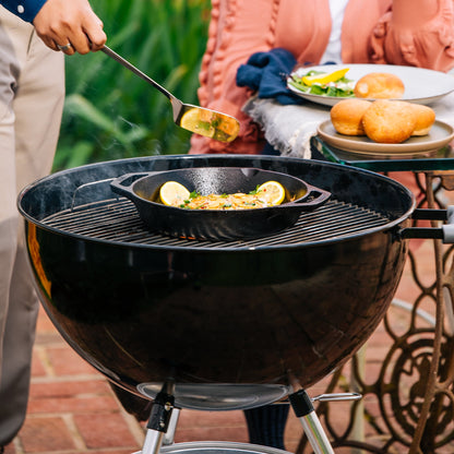 12" Dual Handle Cast Iron Grill Pan