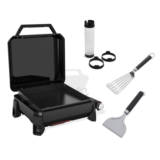 Traveler Portable Griddle 17" + Breakfast kit + Espátula griddle + Scraper griddle